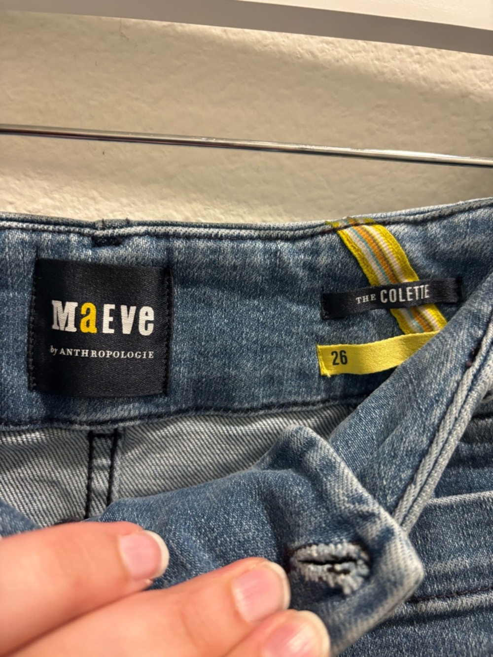 Maeve by Anthropologie The Colette Crop High-Rise Wide-Leg Jeans, size 26 - Picture 8 of 11